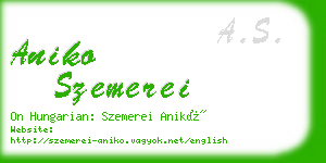 aniko szemerei business card